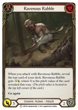 Ravenous Rabble (Red) (Regular)