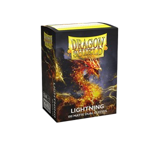 100 Dragon Shield Sleeves - Matte Dual Lightning