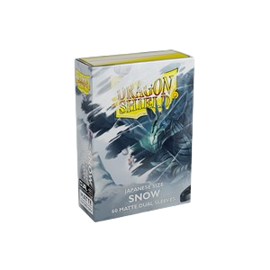 60 Small Dragon Shield Sleeves - Dual Matte Snow