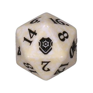 Commander Legends: Battle for Baldur's Gate: D20 Die (White)