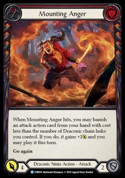 Mounting Anger (Red) (Rainbow Foil)