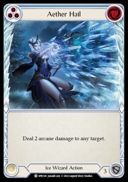 Aether Hail (Blue) (Rainbow Foil)