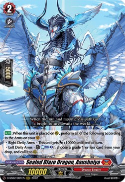 Sealed Blaze Dragon, Aaushniya [D Format] (V.1 - Triple Rare)