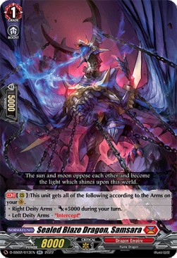 Sealed Blaze Dragon, Samsara [D Format] (V.1 - Double Rare)