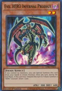 Evil HERO Infernal Prodigy (V.1 - Ultra Rare)