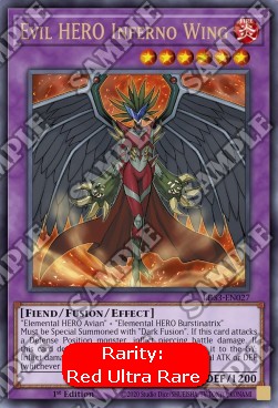 Evil HERO Inferno Wing (V.2 - Ultra Rare)