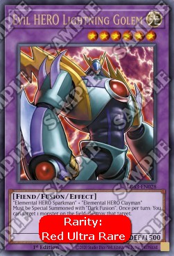 Evil HERO Lightning Golem (V.2 - Ultra Rare)