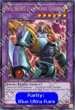 Evil HERO Lightning Golem (V.3 - Ultra Rare)