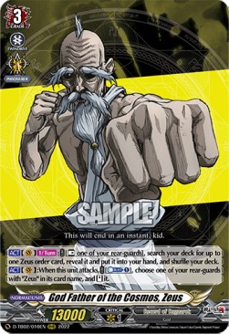 God Father of the Cosmos, Zeus [D Format] (V.1 - Triple Rare)