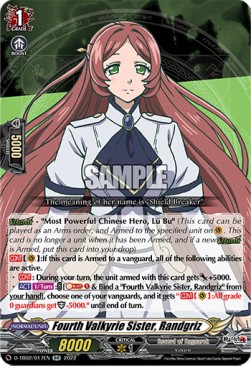 Fourth Valkyrie Sister, Randgriz [D Format] (V.1 - Double Rare)