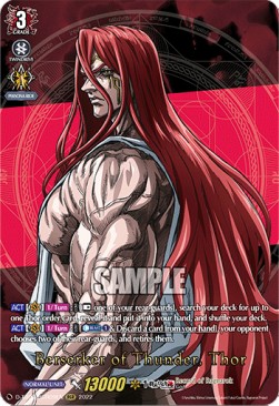 Berserker of Thunder, Thor [D Format] (V.2 - Feature Rare)