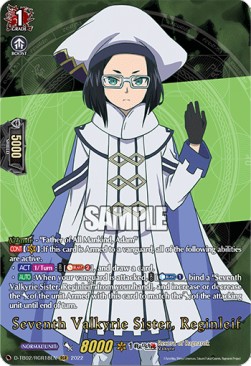 Seventh Valkyrie Sister, Reginleif [D Format] (V.2 - Feature Rare)