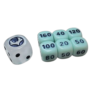 Silver Tempest Dice Set