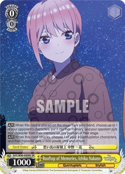 Rooftop of Memories, Ichika Nakano (V.2 - Super Rare)