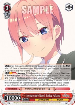 Irreplaceable Bond, Ichika Nakano (V.2 - Super Rare)