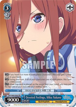 Devoted Feelings, Miku Nakano (V.1 - Double Rare)