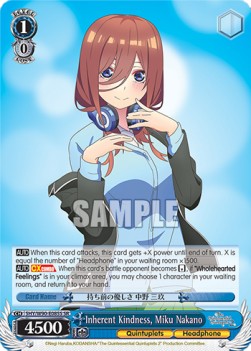 Inherent Kindness, Miku Nakano (V.2 - Super Rare)