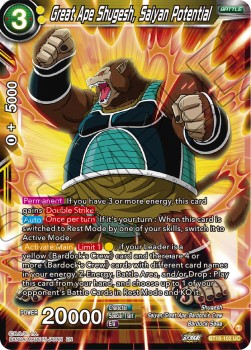 Great Ape Shugesh, Saiyan Potential