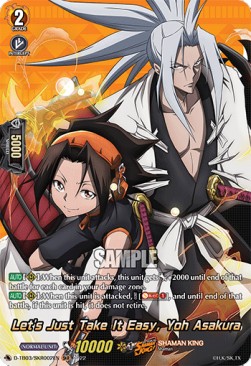 Let's Just Take It Easy, Yoh Asakura [D Format] (V.2 - Feature Rare)