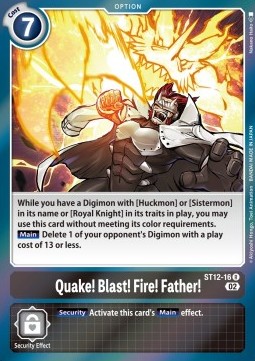 Quake! Blast! Fire! Father! (ST12-16)