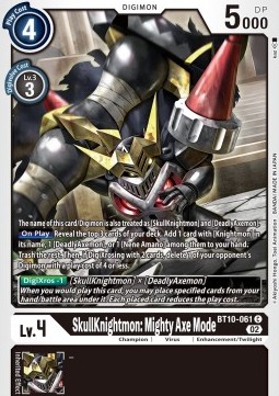 SkullKnightmon: Mighty Axe Mode (BT10-061)