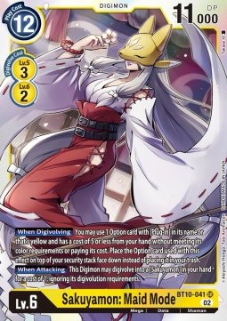 Sakuyamon: Maid Mode (BT10-041) (V.1)