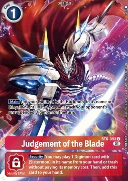 Judgement of the Blade (BT6-093)