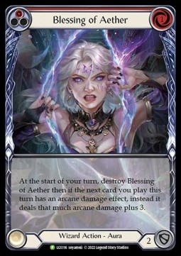 Blessing of Aether (Red) (Extended Art Rainbow Foil)