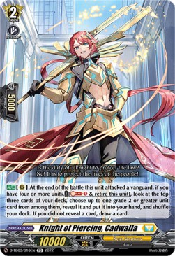 Knight of Piercing, Cadwalla [D Format] (V.1 - Common)