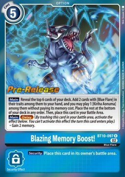 Blazing Memory Boost! (BT10-097) (V.1)