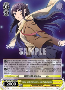 Time and Memories, Mai Sakurajima (V.1 - Double Rare)