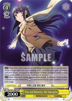 Time and Memories, Mai Sakurajima (V.2 - Super Rare)