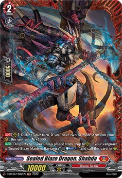 Sealed Blaze Dragon, Shabda [D Format] (V.2 - Feature Rare)