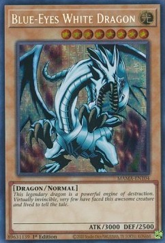 Blue-Eyes White Dragon (V.2 - Secret Parallel Rare)