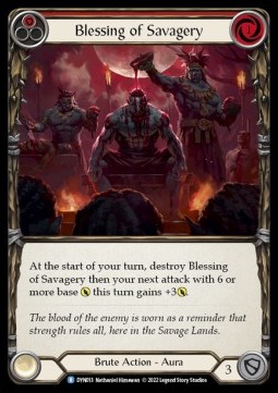 Blessing of Savagery (Red) (Regular)