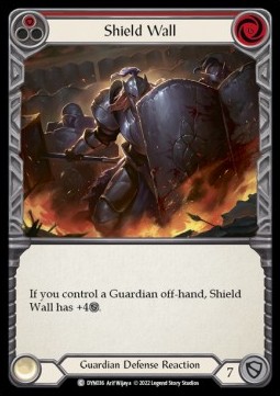 Shield Wall (Red) (Rainbow Foil)