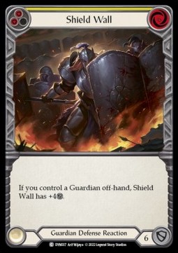 Shield Wall (Yellow) (Rainbow Foil)