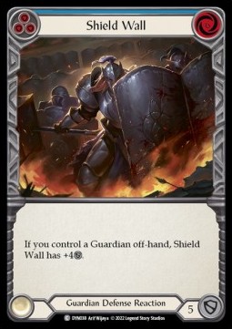 Shield Wall (Blue) (Rainbow Foil)