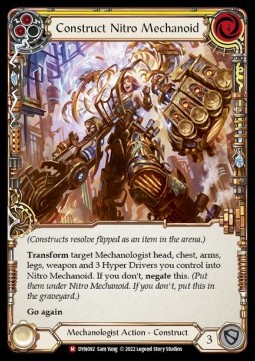 Construct Nitro Mechanoid // Nitro Mechanoid (Cold Foil)