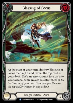 Blessing of Focus (Red) (Rainbow Foil)