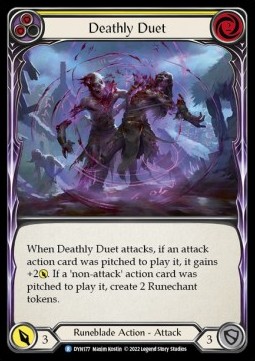 Deathly Duet (Yellow) (Rainbow Foil)