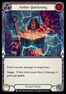 Aether Quickening (Red) (Rainbow Foil)