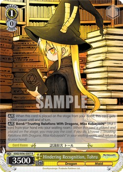 Hindering Recognition, Tohru (V.1 - Rare)