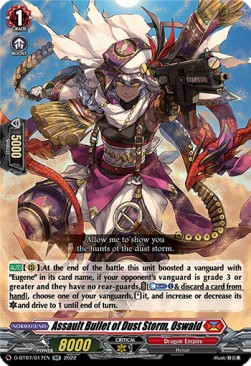 Assault Bullet of Dust Storm, Oswald [D Format] (V.1 - Double Rare)