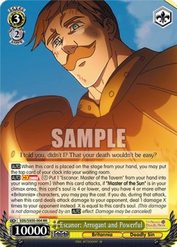 Escanor: Arrogant and Powerful (V.1 - Double Rare)