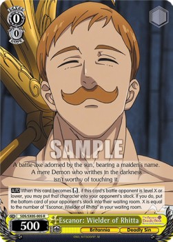 Escanor: Wielder of Rhitta (V.1 - Rare)