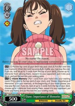 Diane: Importance of Memories (V.1 - Double Rare)