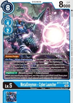 MetalGreymon + Cyber Launcher (BT11-030) (V.1)