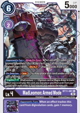 MadLeomon: Armed Mode (BT11-081) (V.1)