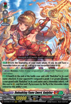 Undoubting Flame Sword, Radylina [D Format] (V.1 - Triple Rare)